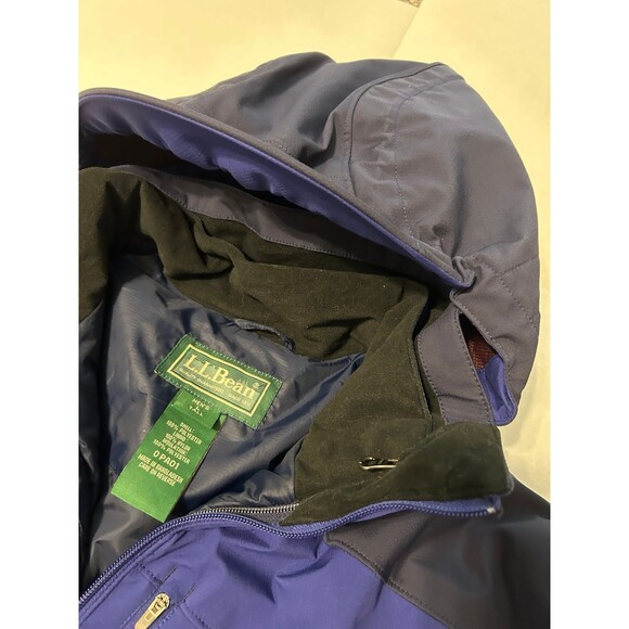 LL Bean Quilted Insert Winter Jacket Parka Hood Size Tall L - Picture 7 of 10
